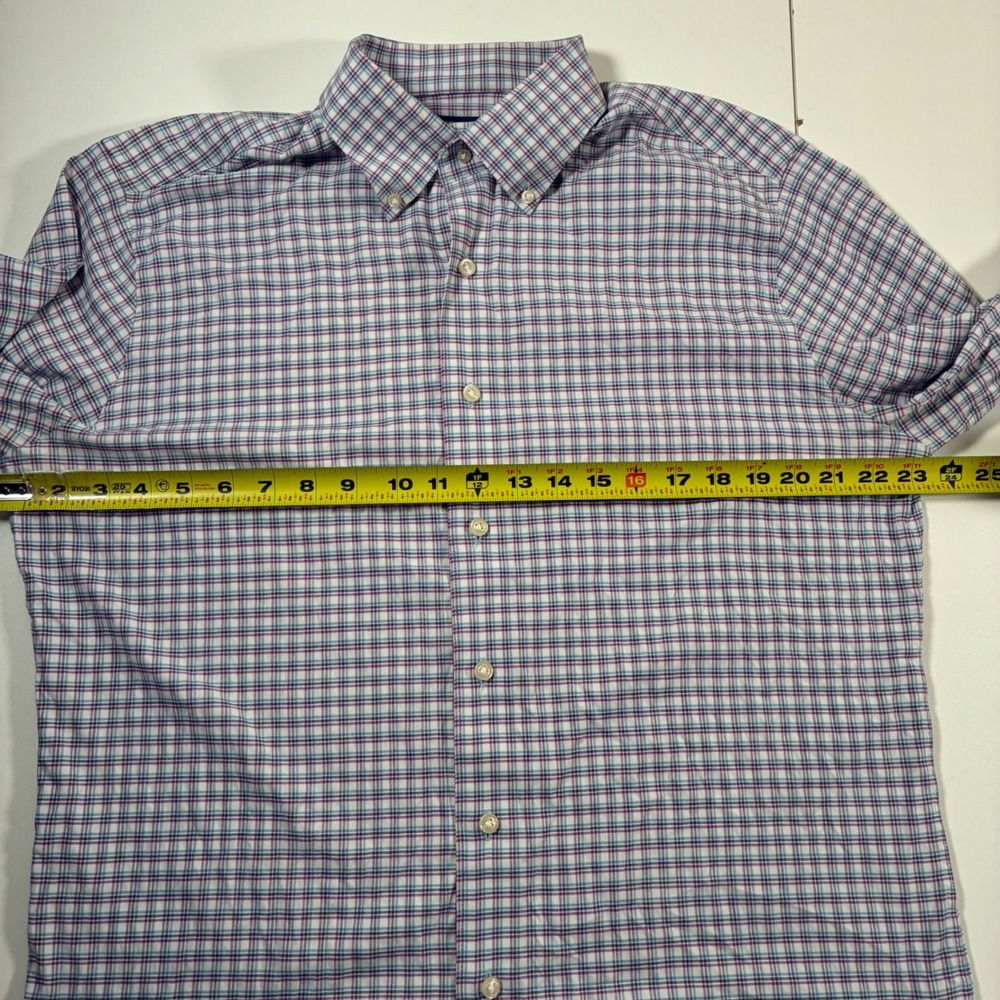 Peter Millar Crown Crafted Wynton Performance Sport Shirt Large Nylon Stretch - Picture 7 of 9